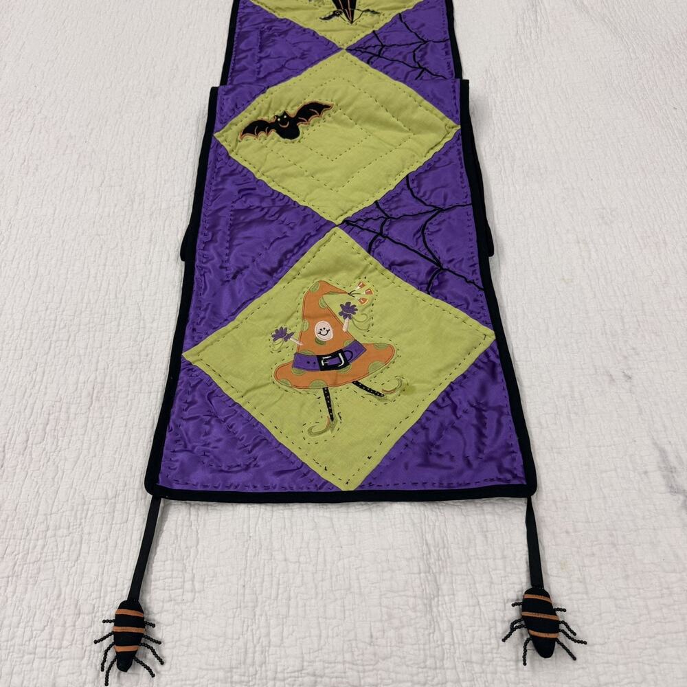 Handmade Quilted Halloween Table Runner - Picture 3 of 3
